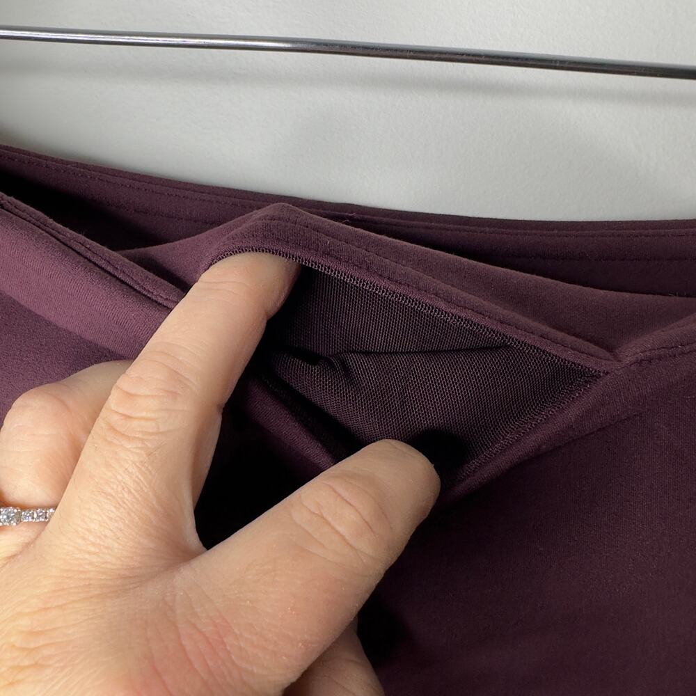Athleta Elation Straight Leg Pant Plum Purple Yoga Pants Size Large NWT - Picture 7 of 16
